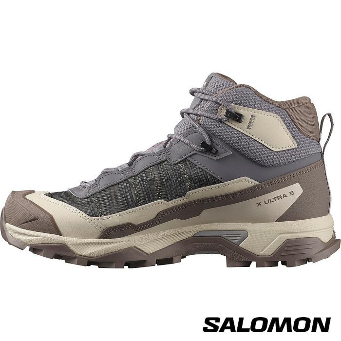 -滿3000免運-Salomon 女 X ULTRA 5 Goretex 中筒登山鞋/L47854900-細節圖4