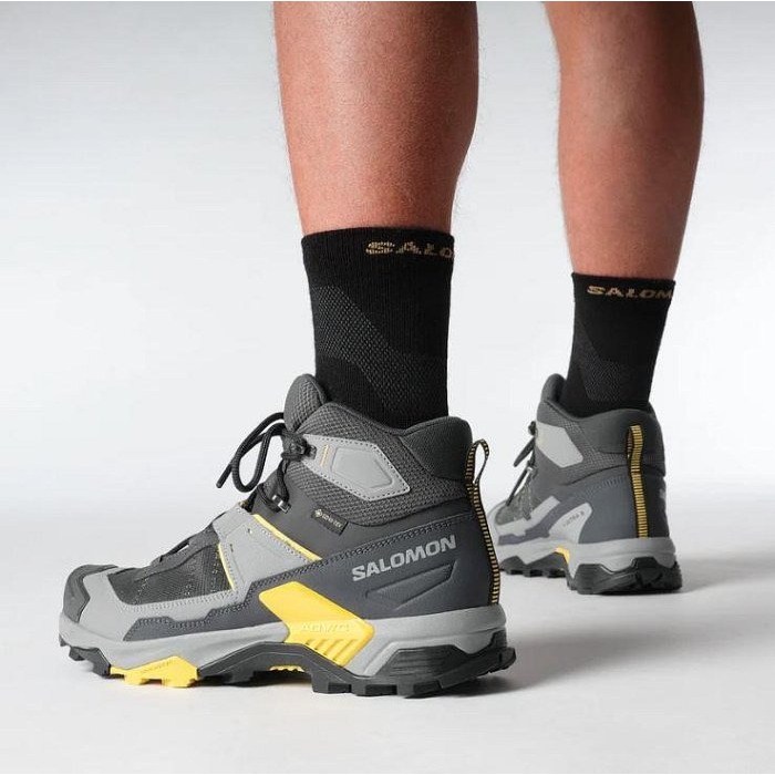 -滿3000免運-Salomon 男 X ULTRA 5 Goretex 中筒登山鞋/L47754100-細節圖2