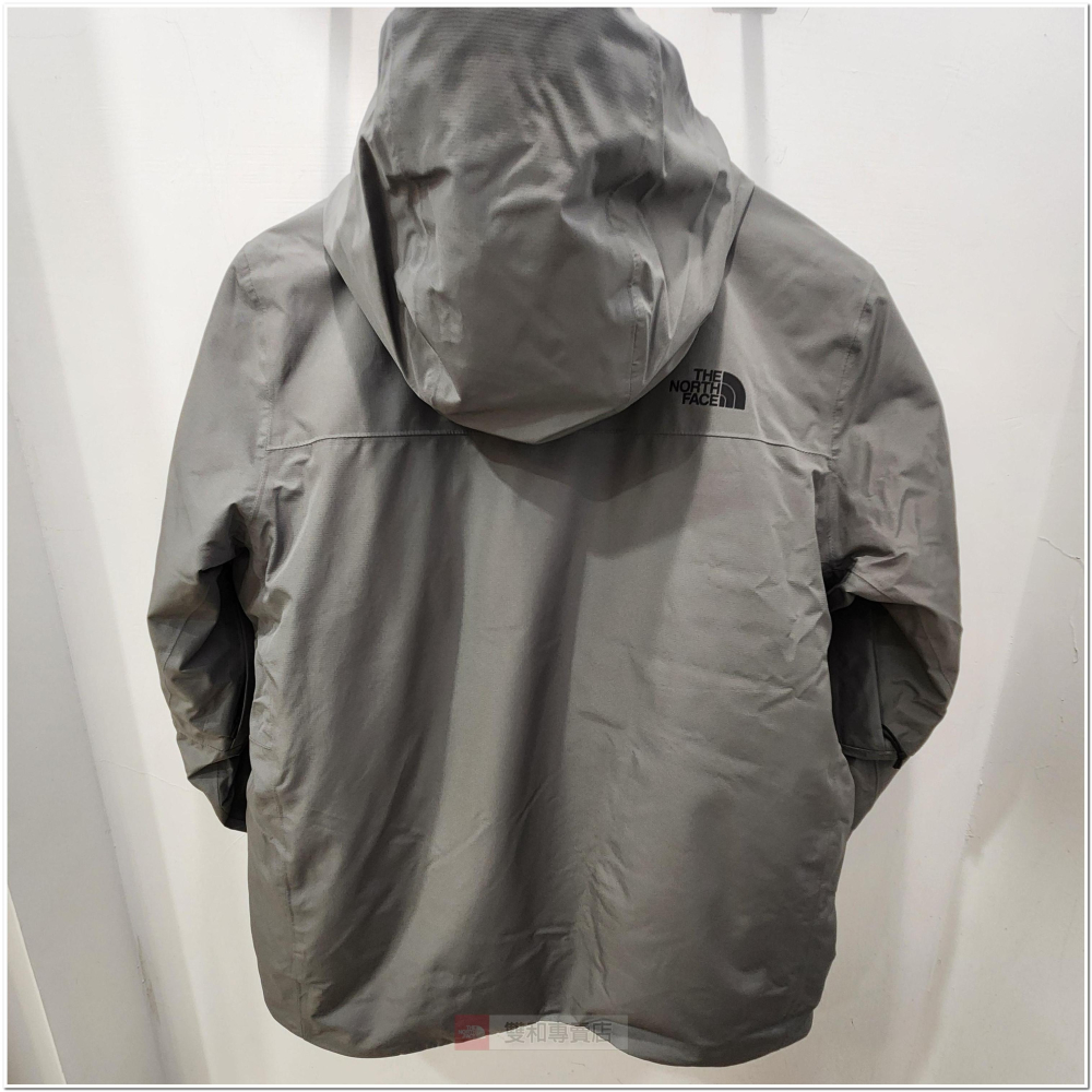 -滿3000免運-[雙和專賣店]THE NORTH FACE 男 DV羽絨兩件式外套/83SL/灰黑-細節圖3