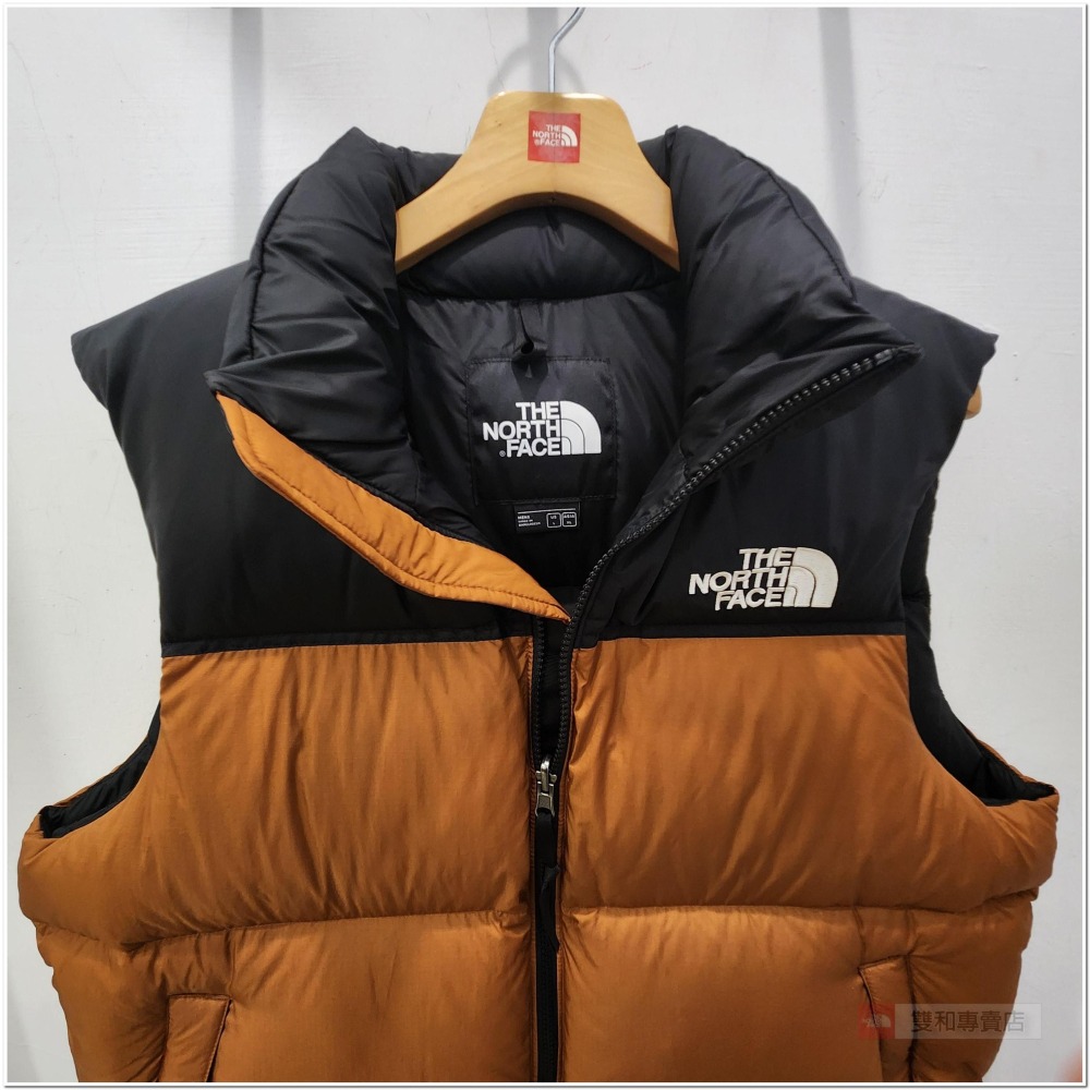 -滿3000免運-雙和專賣店【經典復刻】THE NORTH FACE1996 Nuptse羽絨背心/3JQQ/棕黑-細節圖3