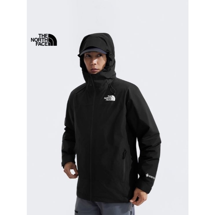 -滿3000免運-[雙和專賣店]THE NORTH FACE 男 Gore-Tex羽絨兩件式外套/83RR/黑-細節圖6