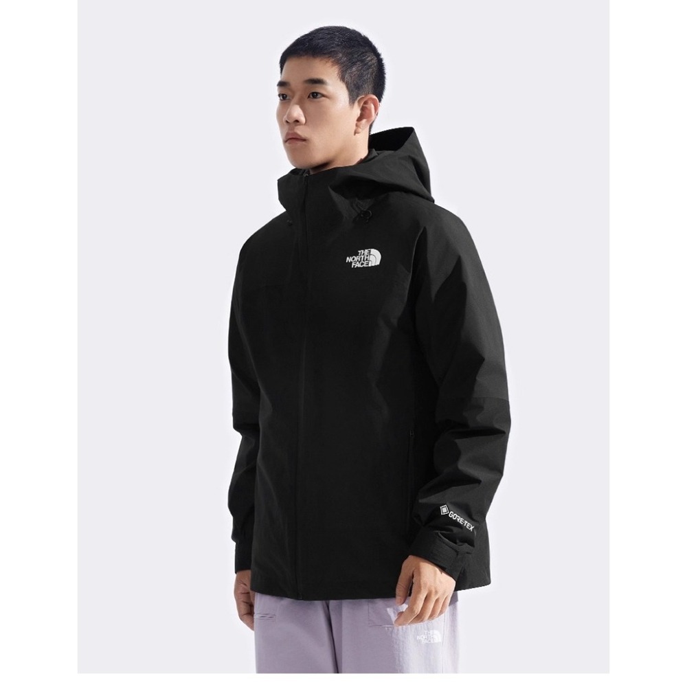-滿3000免運-[雙和專賣店]THE NORTH FACE 男 Gore-Tex羽絨兩件式外套/83RR/黑-細節圖7