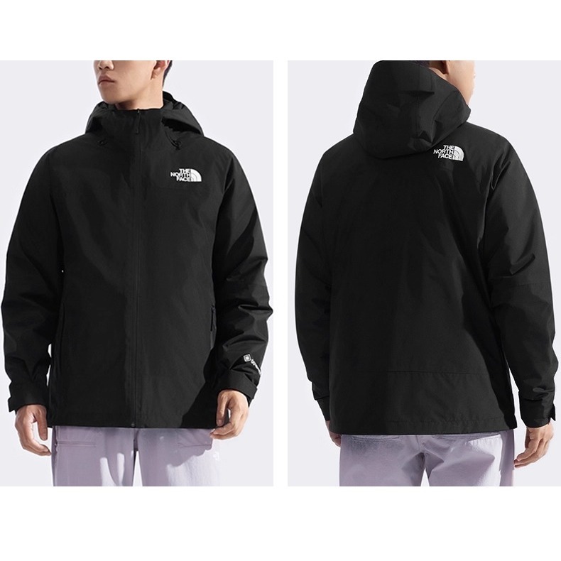 -滿3000免運-[雙和專賣店]THE NORTH FACE 男 Gore-Tex羽絨兩件式外套/83RR/黑-細節圖8