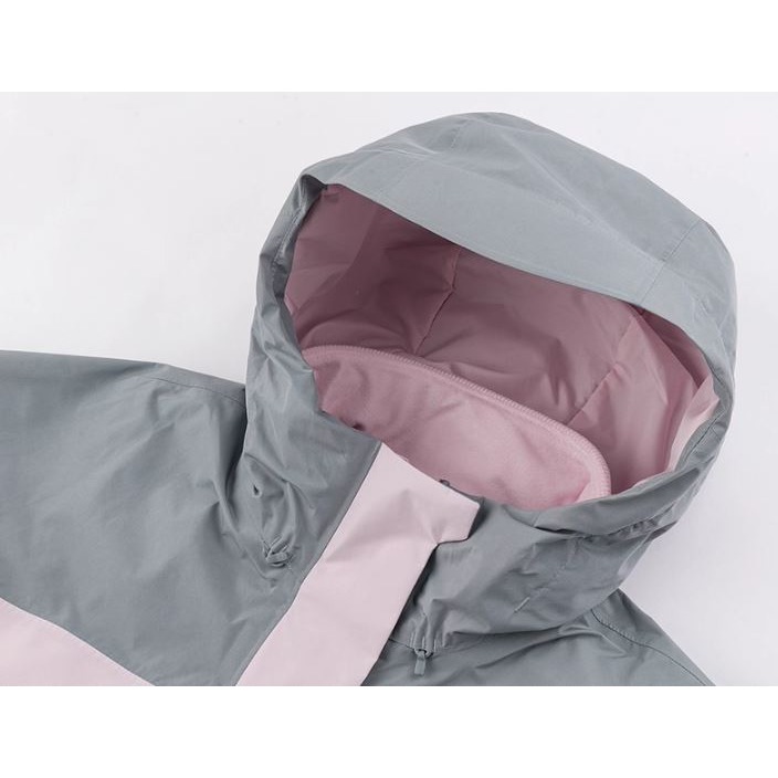 - 滿3000免運 -[雙和專賣店]THE NORTH FACE 女 GT刷毛兩件式外套/8DRJ/粉灰-細節圖7