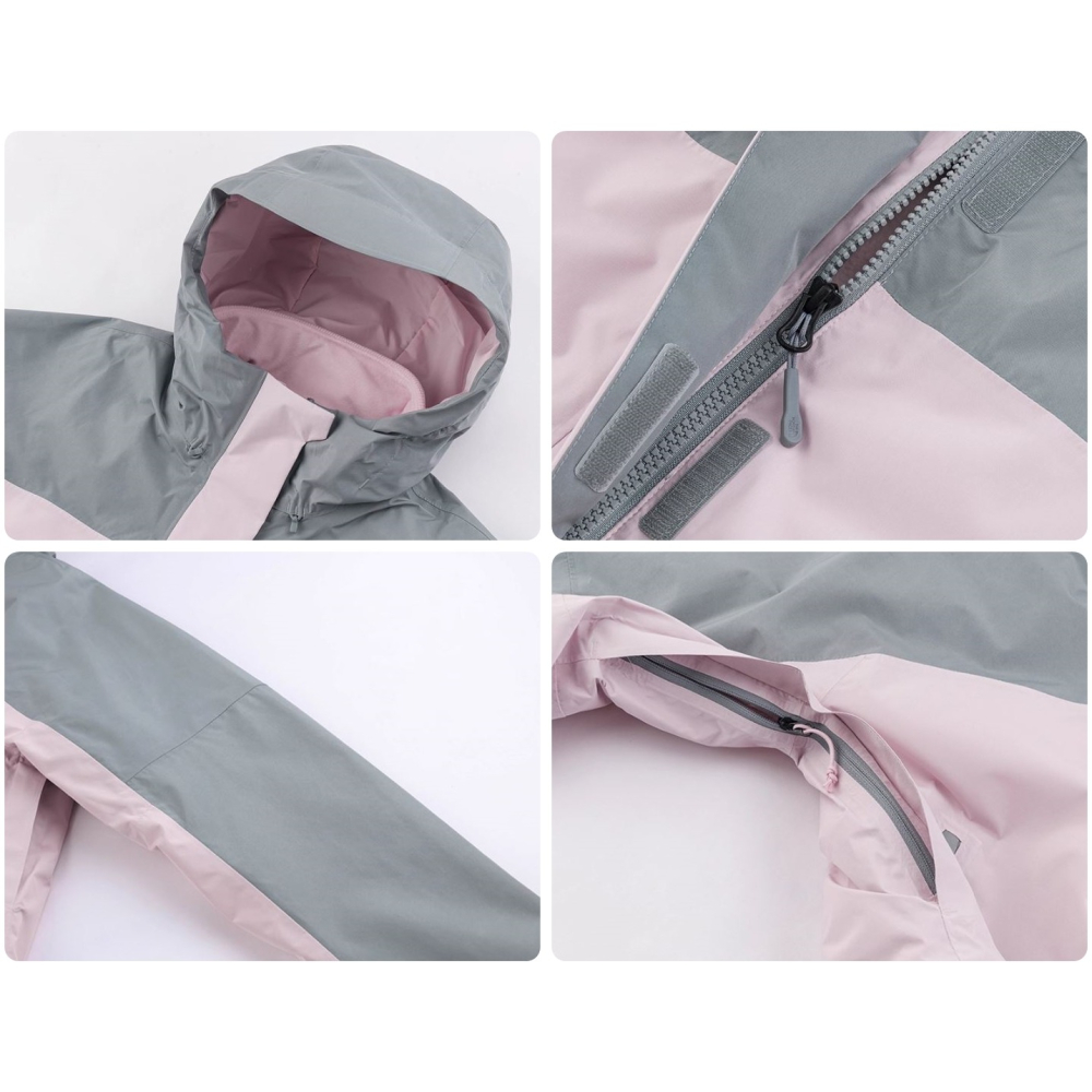 - 滿3000免運 -[雙和專賣店]THE NORTH FACE 女 GT刷毛兩件式外套/8DRJ/粉灰-細節圖9