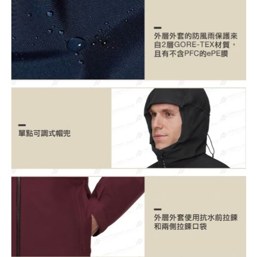 -滿3000免運-MAMMUT長毛象Treeline 3in1 AF 男 兩件式防水羽絨外套/101032190-細節圖7