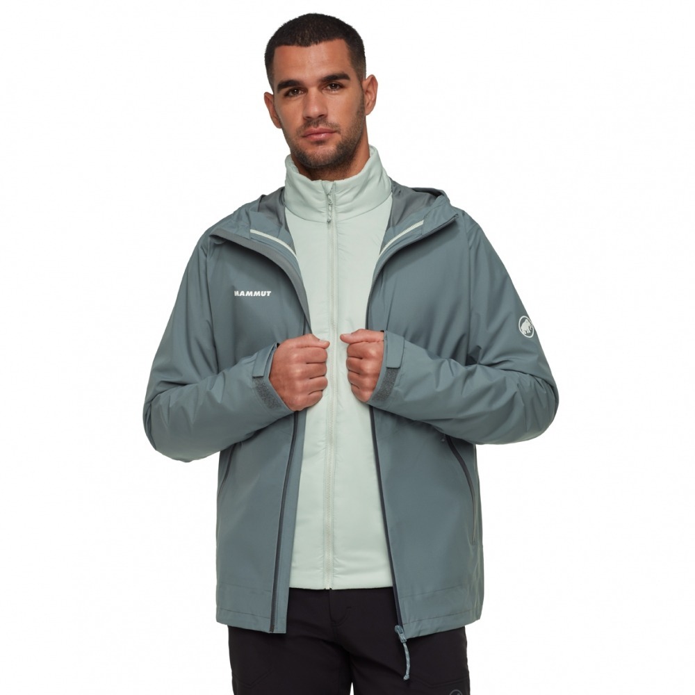 MAMMUT長毛象Alto Light 3 in 1 HS Hooded 男超輕量防水兩件式化纖外套/101030860-細節圖2