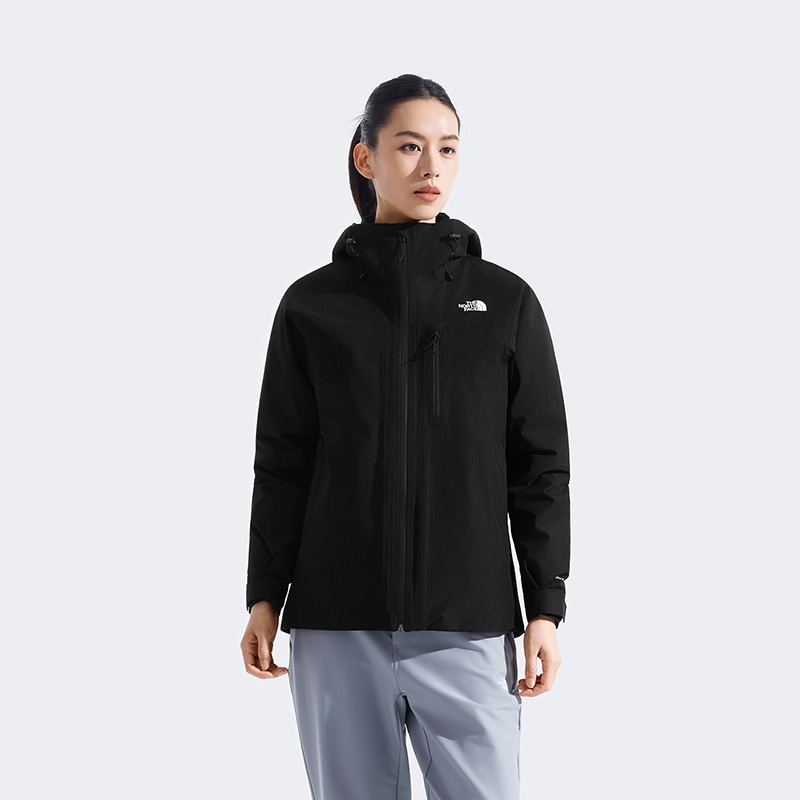 -滿3000免運-[雙和專賣店]THE NORTH FACE 女 DV羽絨兩件式外套/8ED1/黑-細節圖2