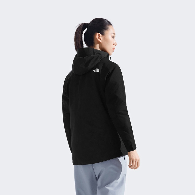 -滿3000免運-[雙和專賣店]THE NORTH FACE 女 DV羽絨兩件式外套/8ED1/黑-細節圖3