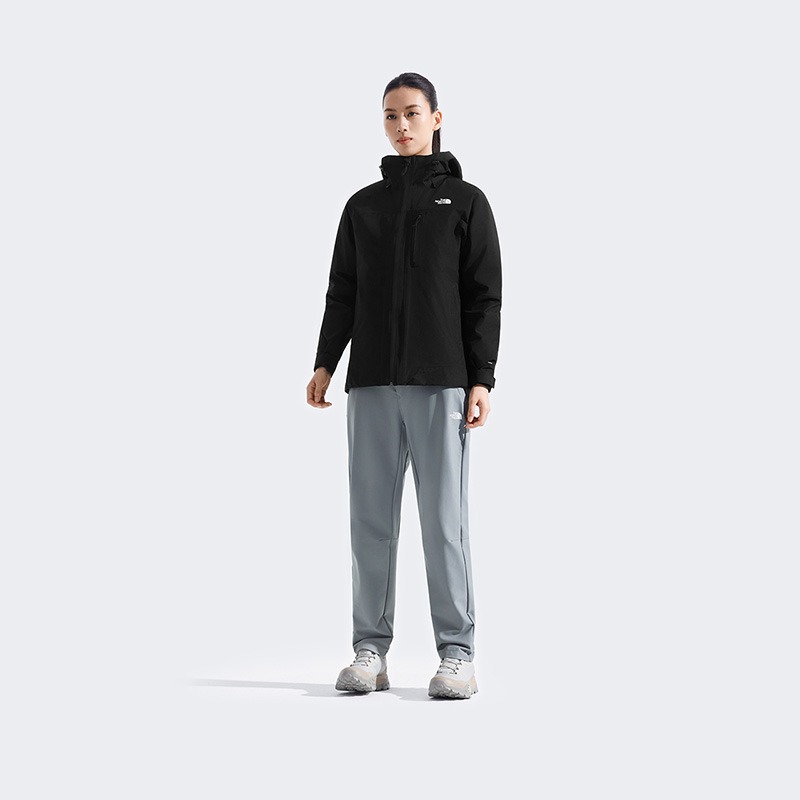 -滿3000免運-[雙和專賣店]THE NORTH FACE 女 DV羽絨兩件式外套/8ED1/黑-細節圖4