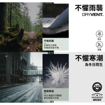 -滿3000免運-[雙和專賣店]THE NORTH FACE 女 DV羽絨兩件式外套/8ED1/黑-細節圖11