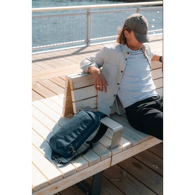 [雙和專賣店]Pacsafe® V Tech 防盜斜背包 胸背包 10L/60221130/藍-細節圖7