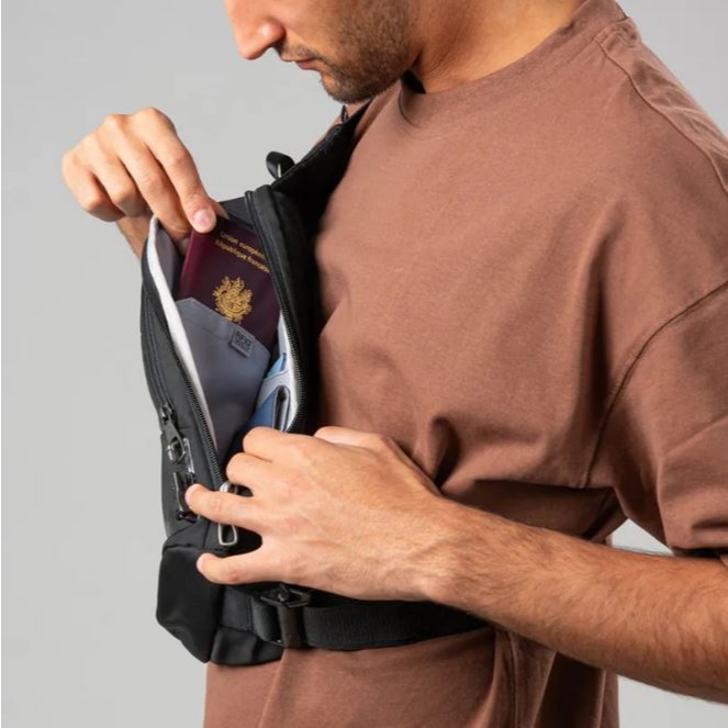 [雙和專賣店]Pacsafe® V Action 防盜側背包 胸背包 2.5L/60161130/黑-細節圖4