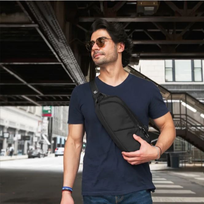 [雙和專賣店]Pacsafe® V Action 防盜側背包 胸背包 2.5L/60161658/藍-細節圖10