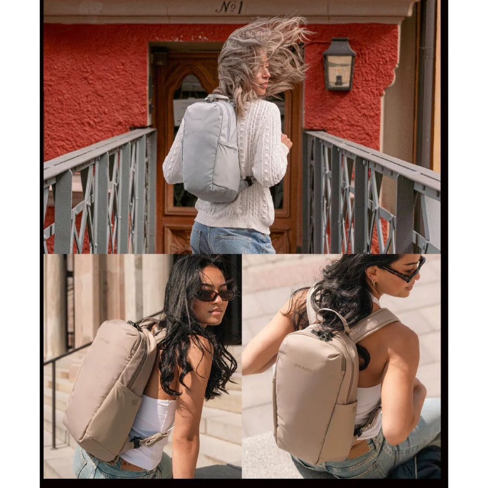 [雙和專賣店]Pacsafe® V Tech 五大 防盜 後背包 背包 12L/61140148/數碼灰-細節圖2