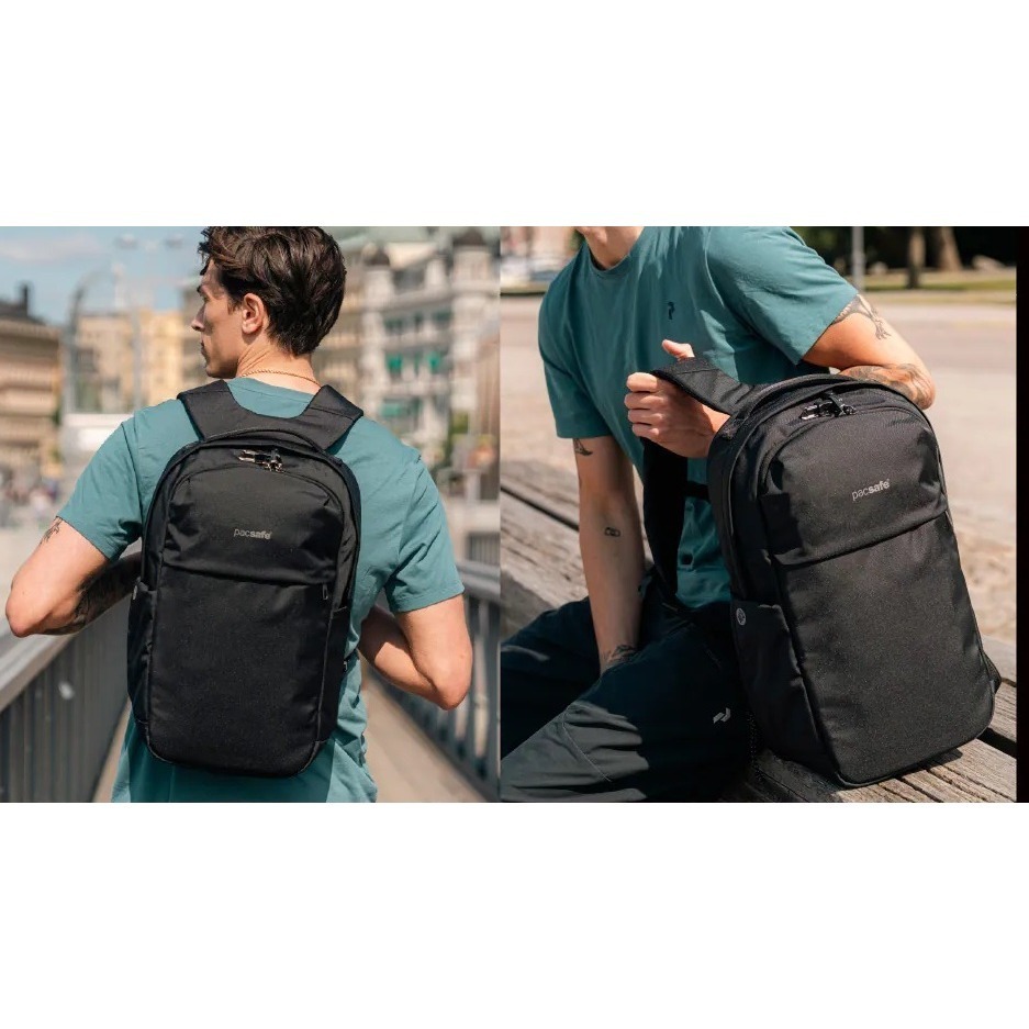 [雙和專賣店]Pacsafe® V City 五大 防盜 後背包 背包 20L/61150100/黑-細節圖8