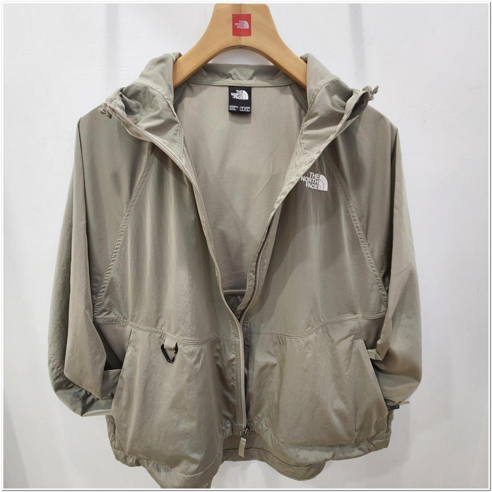 [雙和專賣店] THE NORTH FACE 女 防曬涼感連帽外套/8FZT/沙丘白-細節圖8