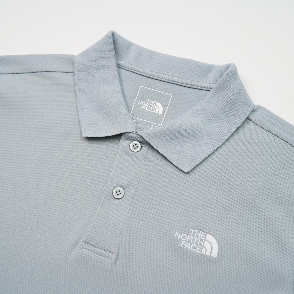 [雙和專賣店]The North Face 男 短袖POLO衫/8FZV/森林灰-細節圖6