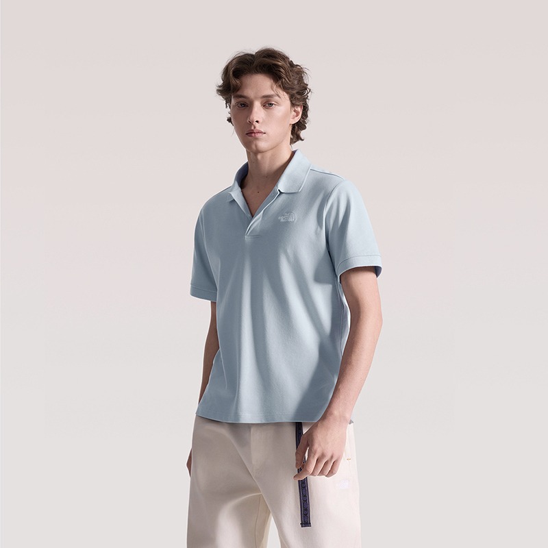 [雙和專賣店]The North Face 男 短袖POLO衫/8FZV/森林灰-細節圖8