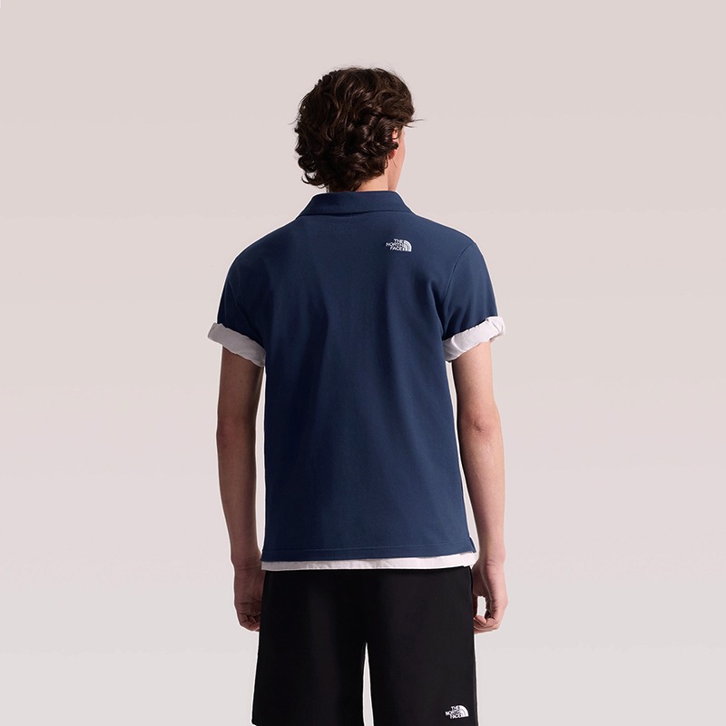 [雙和專賣店]The North Face 男 短袖POLO衫/8FZV/海軍藍-細節圖3