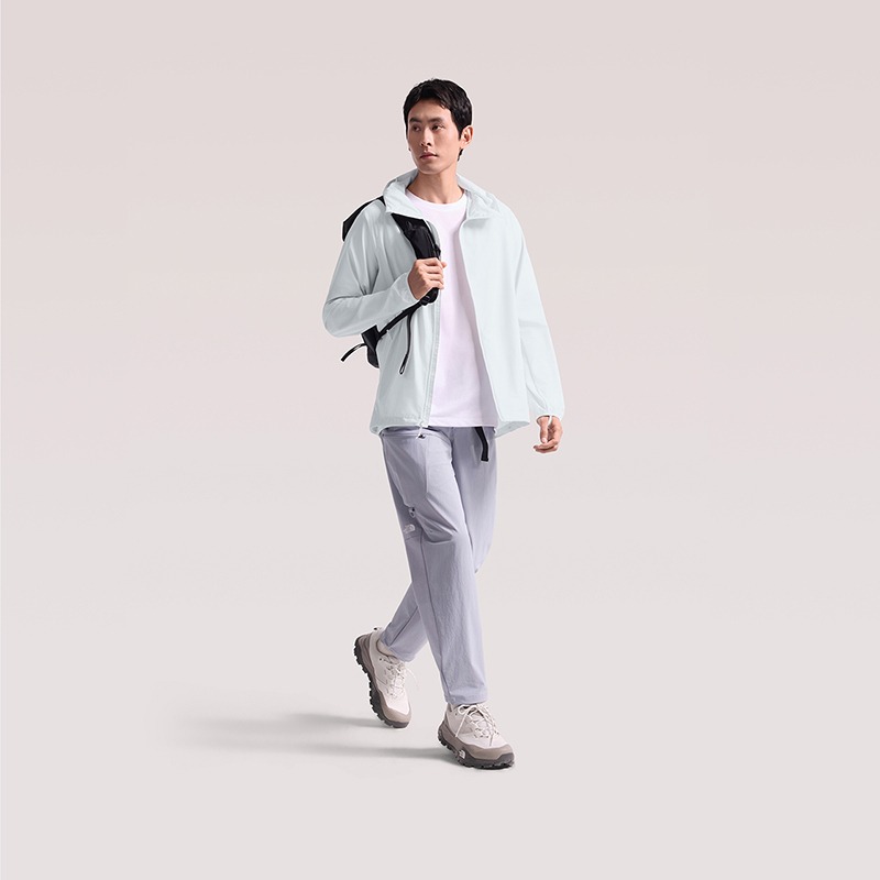 [雙和專賣店]The North Face 男 防曬風衣外套/8G78/珍珠白-細節圖2