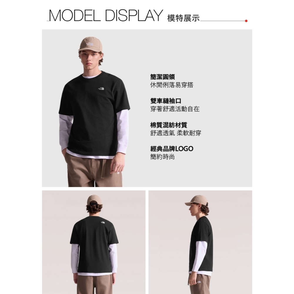 [雙和專賣店] THE NORTH FACE 男女款 短袖T恤/8GWE/黑-細節圖6