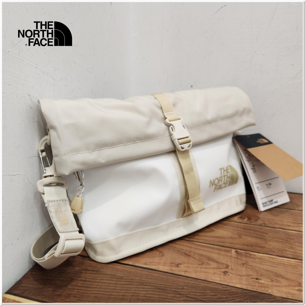 [雙和專賣店] THE NORTH FACE BC輕便隨身斜背包/8BK6/白卡其-細節圖2