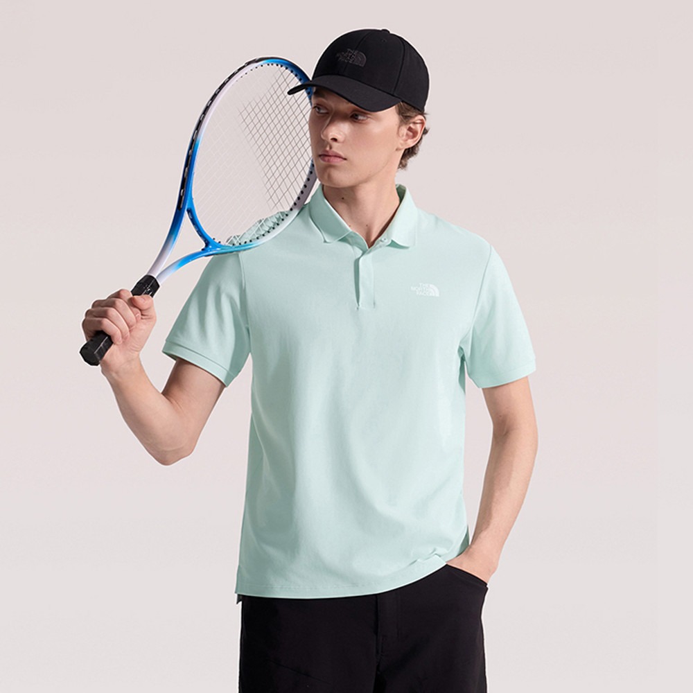 [雙和專賣店] THE NORTH FACE 男 短袖防曬POLO衫/87W2/淺綠-細節圖2