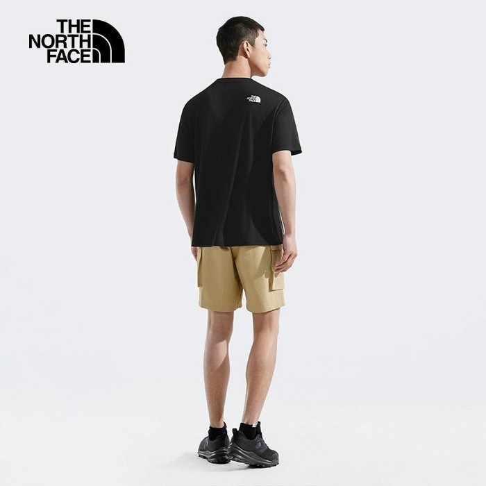 [雙和專賣店] THE NORTH FACE 男 圓領排汗短袖上衣/8DG6/藍/煙燻灰/黑-細節圖6