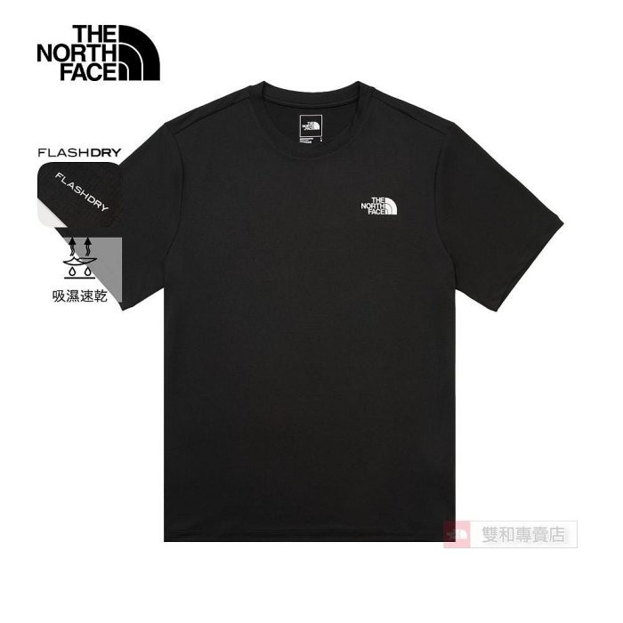 [雙和專賣店] THE NORTH FACE 男 圓領排汗短袖上衣/8DG6/藍/煙燻灰/黑-規格圖8