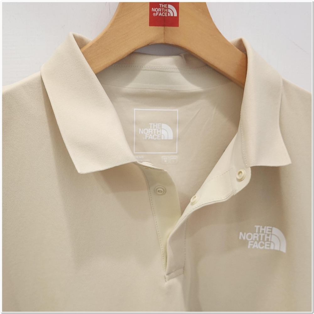[雙和專賣店] THE NORTH FACE 男 短袖防曬POLO衫/87W2/沙白/DOM-細節圖3