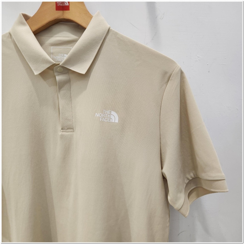 [雙和專賣店] THE NORTH FACE 男 短袖防曬POLO衫/87W2/沙白/DOM-細節圖5