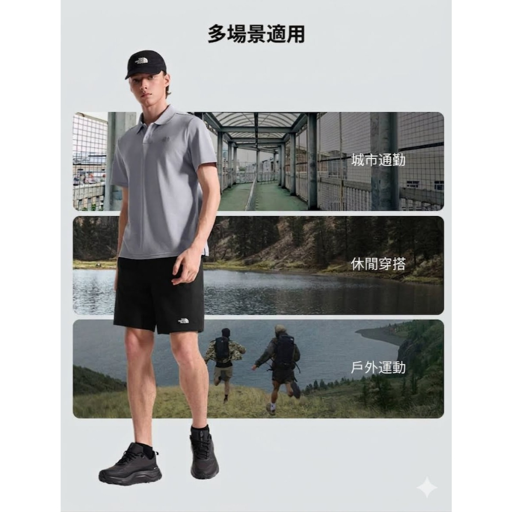 [雙和專賣店] THE NORTH FACE 男 短袖防曬POLO衫/7WD2/灰-細節圖9
