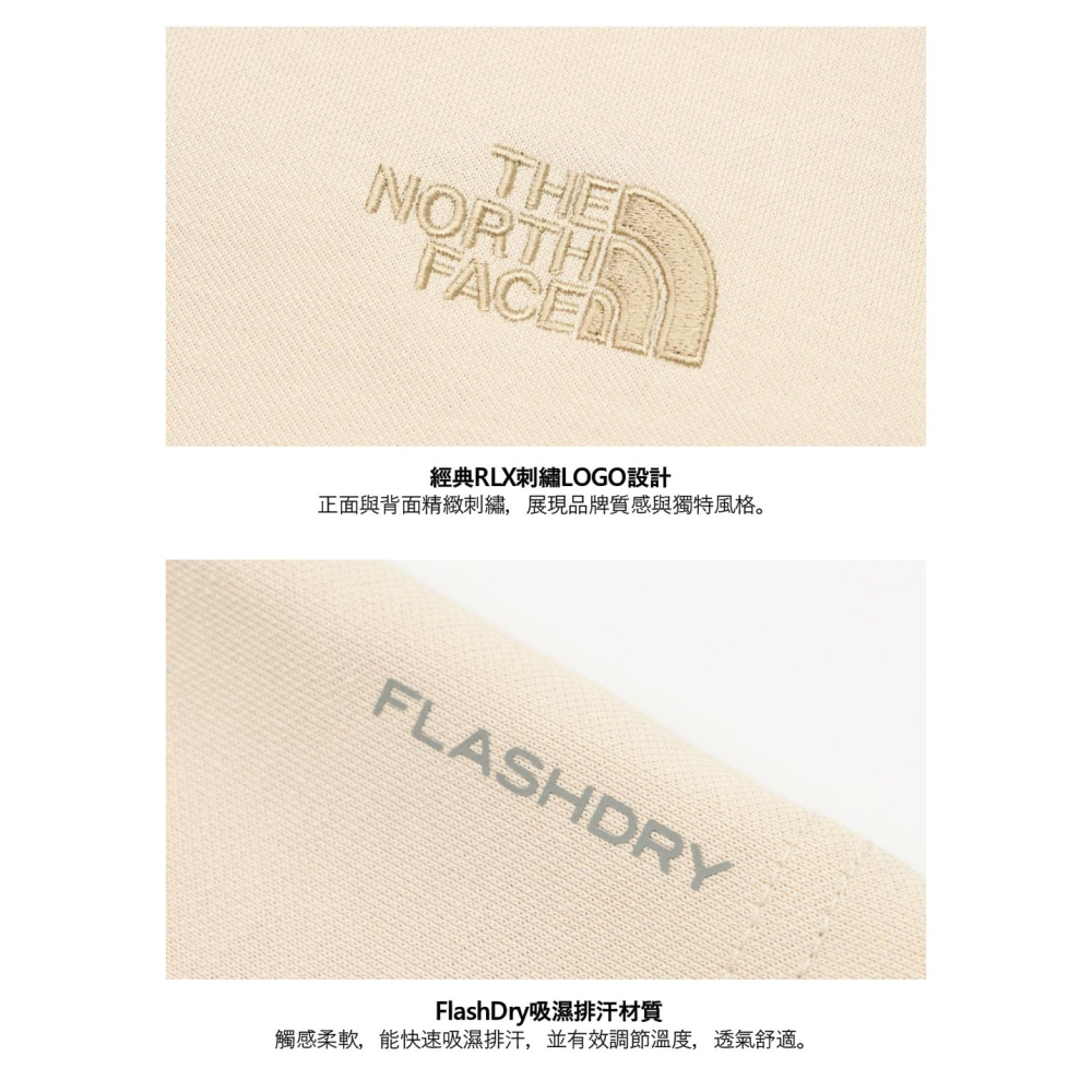 [雙和專賣店]THE NORTH FACE 男 速乾短袖POLO衫/8GUC/沙白-細節圖6