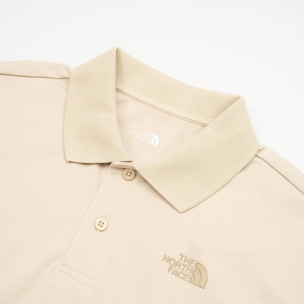 [雙和專賣店]THE NORTH FACE 男 速乾短袖POLO衫/8GUC/沙白-細節圖7
