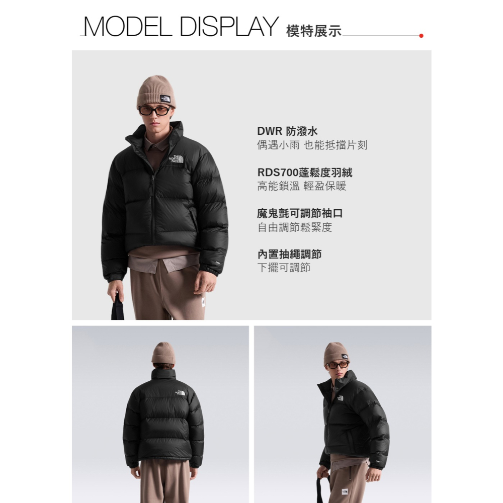 雙和專賣店【經典ICON】THE NORTH FACE1996 Nuptse羽絨外套/8KXD/黑-細節圖10