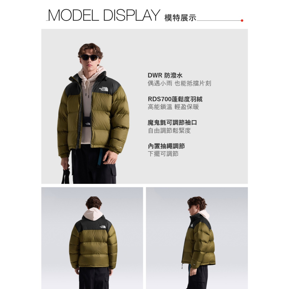 雙和專賣店【經典ICON】THE NORTH FACE1996 Nuptse羽絨外套/8KXD/綠-細節圖4
