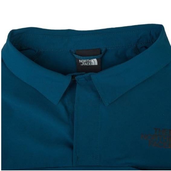 零碼出清(男)【THE NORTH FACE】抗UV防潑水短袖 POLO衫調節下擺(剩S)-NF0A4UAZBH7-細節圖4