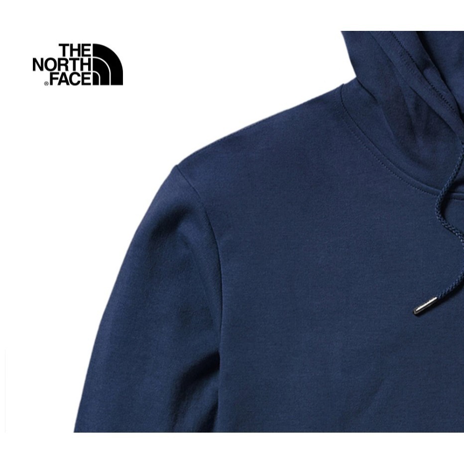 (男)【THE NORTH FACE】背部品牌設計印花寬鬆連帽大學T-深藍色 NF0A7QV28K2-細節圖4