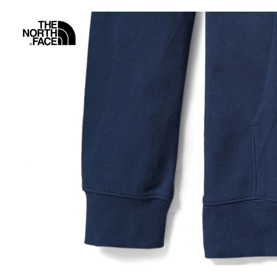 (男)【THE NORTH FACE】背部品牌設計印花寬鬆連帽大學T-深藍色 NF0A7QV28K2-細節圖5