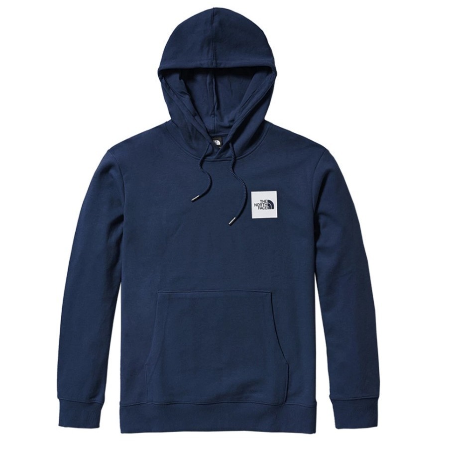 (男)【THE NORTH FACE】背部品牌設計印花寬鬆連帽大學T-深藍色 NF0A7QV28K2-細節圖6