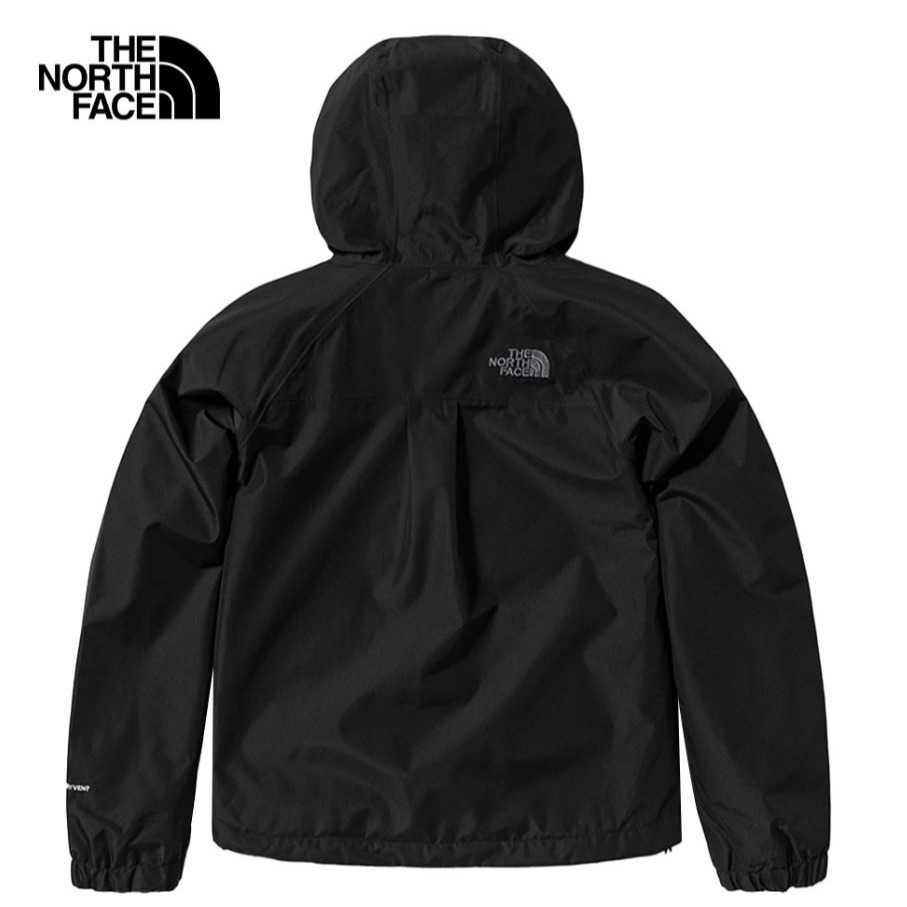 (女)【THE NORTH FACE】防水透氣寬鬆連帽衝鋒衣-黑色/白色 NF0A81NXJK3/NF0A81NXN3N-細節圖6