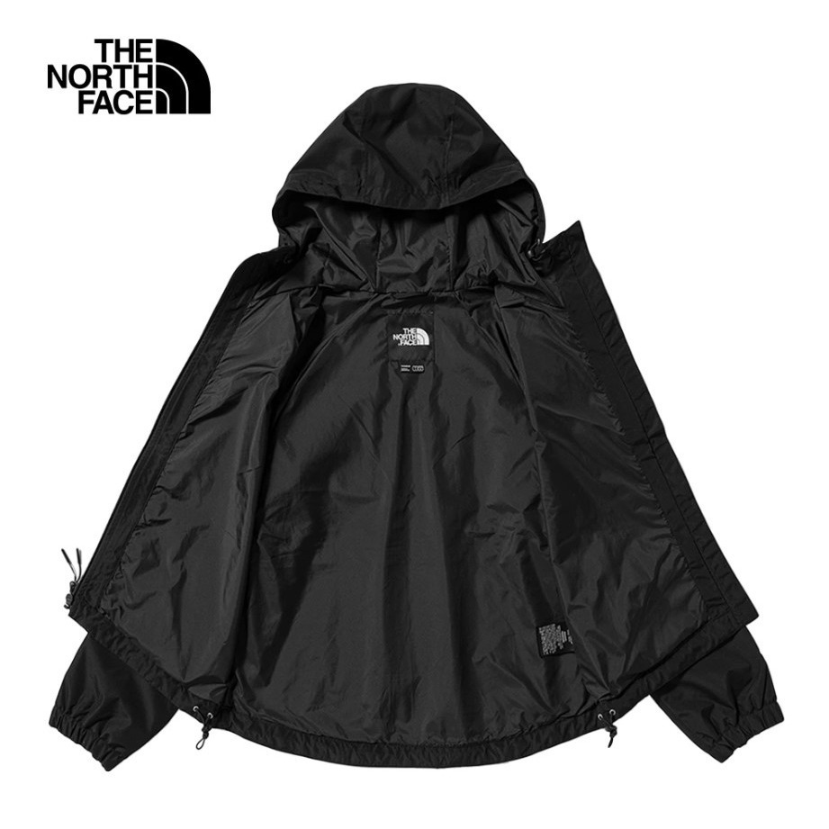 (女)【THE NORTH FACE】防水透氣寬鬆連帽衝鋒衣-黑色/白色 NF0A81NXJK3/NF0A81NXN3N-細節圖8