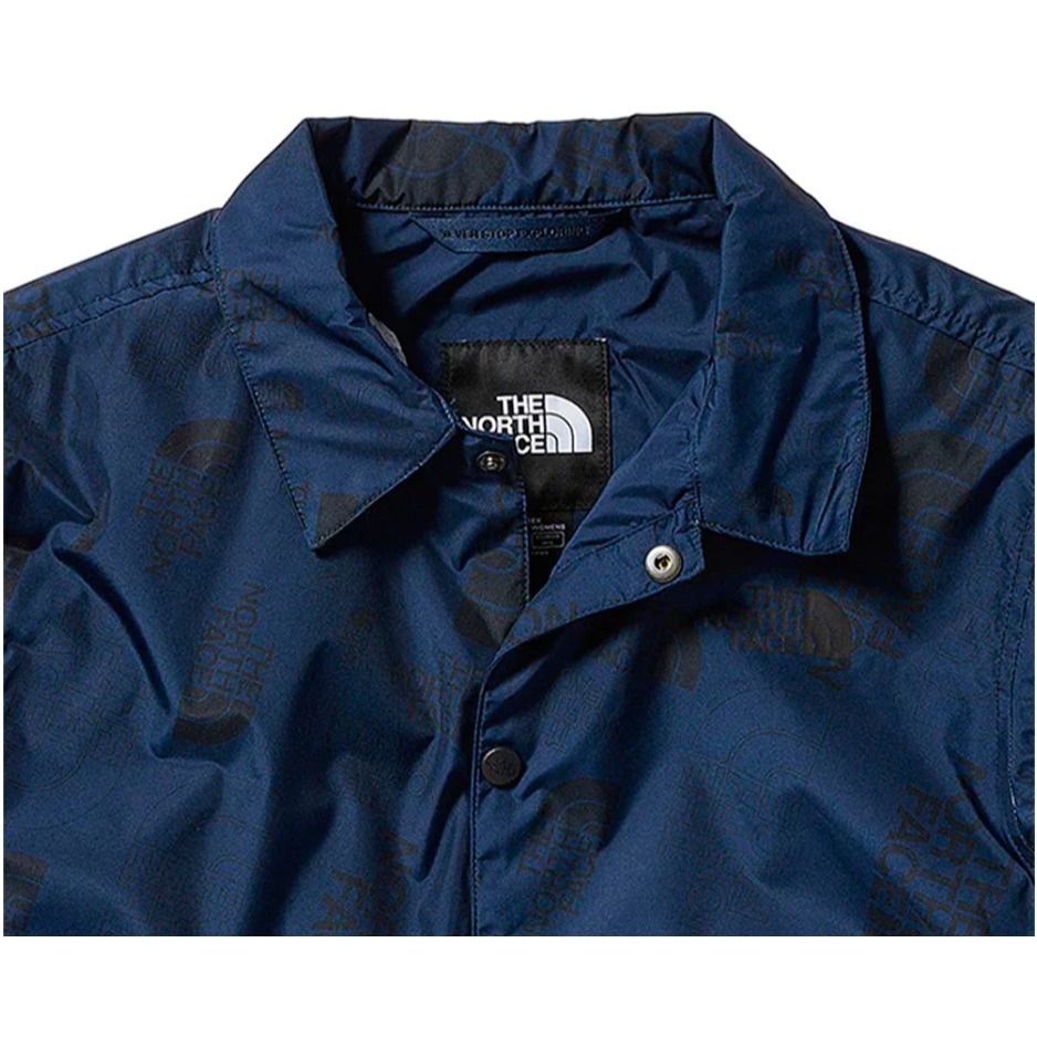 *出清特惠*(男)【THE NORTH FACE】防風防潑水滿版LOGO印花外套-海軍藍 NF0A7QTN8Q4-細節圖3
