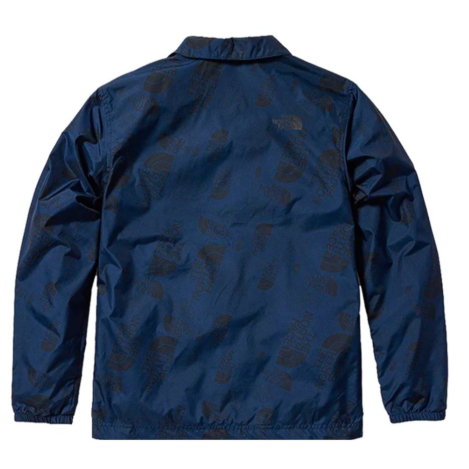*出清特惠*(男)【THE NORTH FACE】防風防潑水滿版LOGO印花外套-海軍藍 NF0A7QTN8Q4-細節圖4