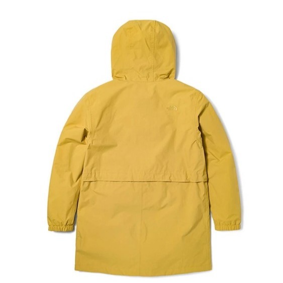 (女)【THE NORTH FACE】防水透氣長版連帽衝鋒衣-土黃色 NF0A7QVYWXG-細節圖5