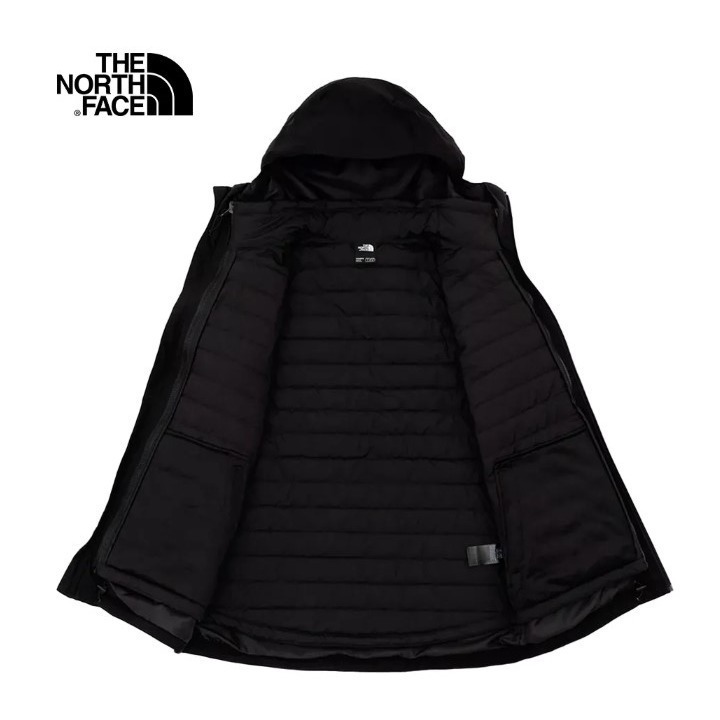 (女)【The North Face】防水透氣保暖三合一外套-黑色/棕色 NF0A5B1X-細節圖2