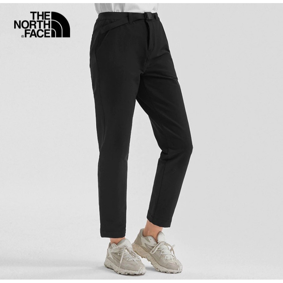 (女)【THE NORTH FACE】防風防潑水戶外休閒長褲-黑色 NF0A7QSPJK3-細節圖4