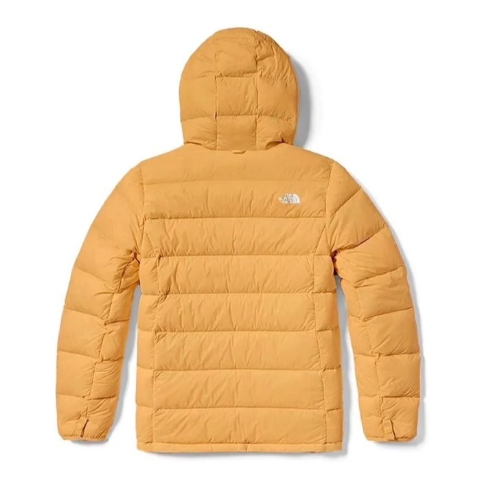 (女)【THE NORTH FACE】保暖兩面穿連帽羽絨外套-鵝黃 NF0A83OKKOL-細節圖3