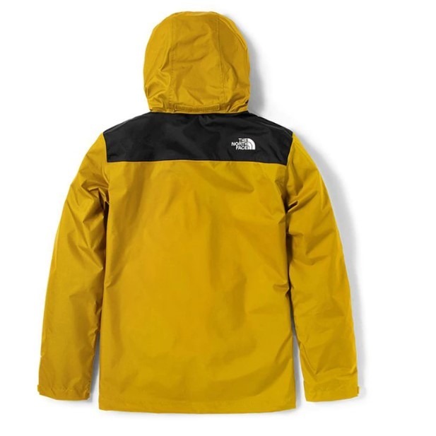 (男)【THE NORTH FACE】男防水單件式保暖連帽外套-礦黃/橄綠-細節圖3